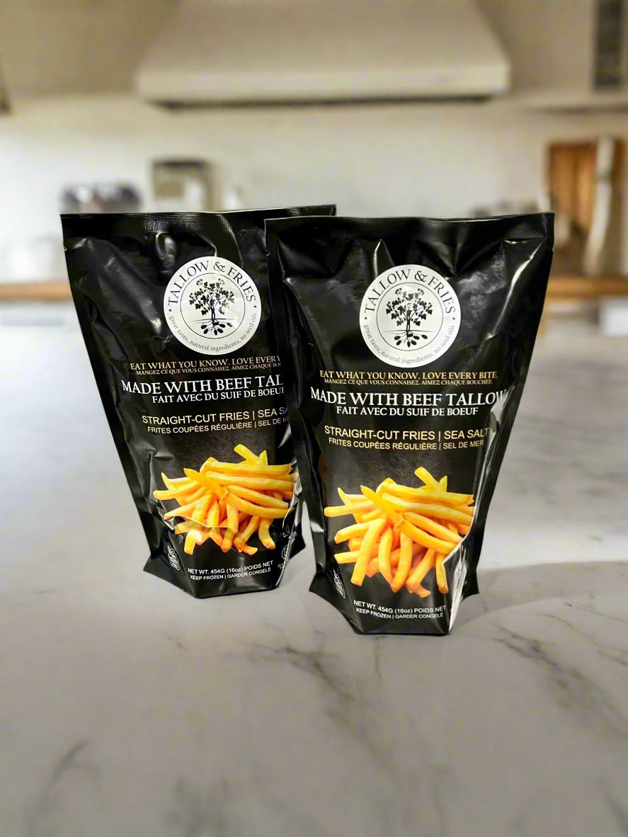 Straight Cut Fries with Sea Salt - TALLOW & FRIES