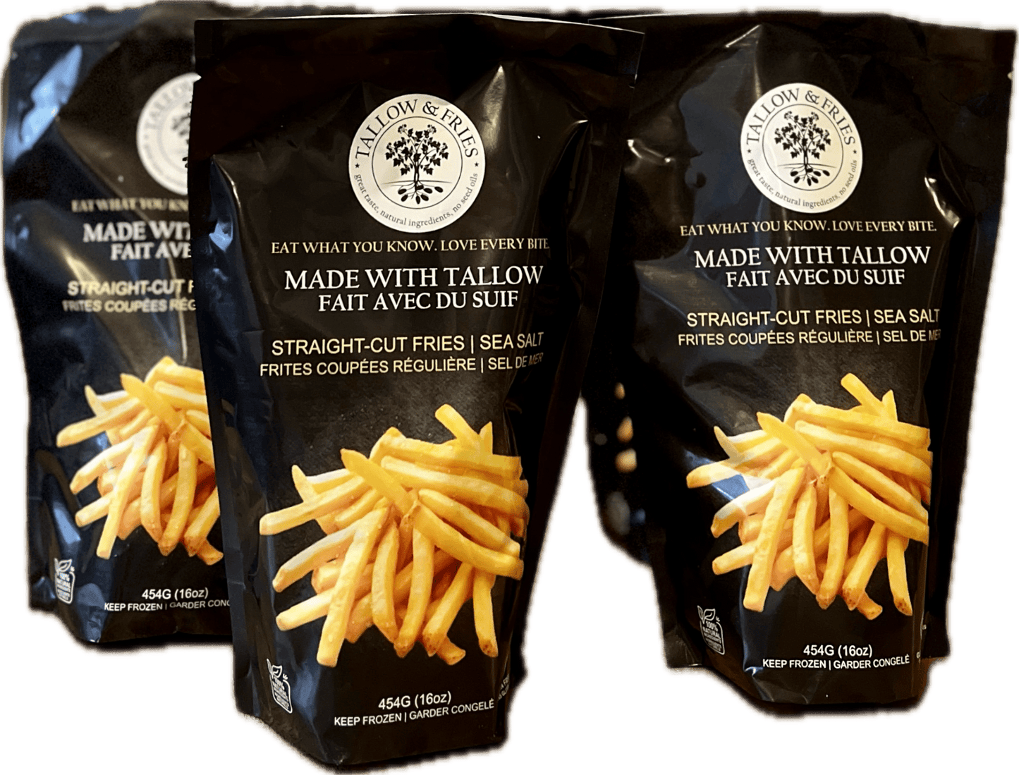 Tallow & Fries Straight Cut Fries with Sea Salt - TALLOW & FRIES