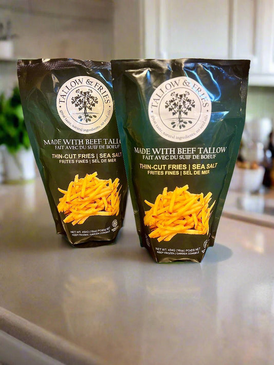 Thin Cut Fries with Sea Salt - TALLOW & FRIES