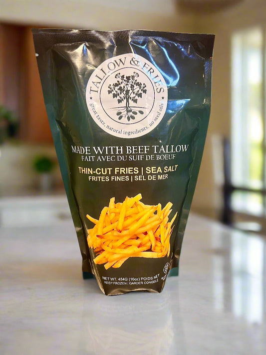 Thin Cut Fries with Sea Salt - TALLOW & FRIES