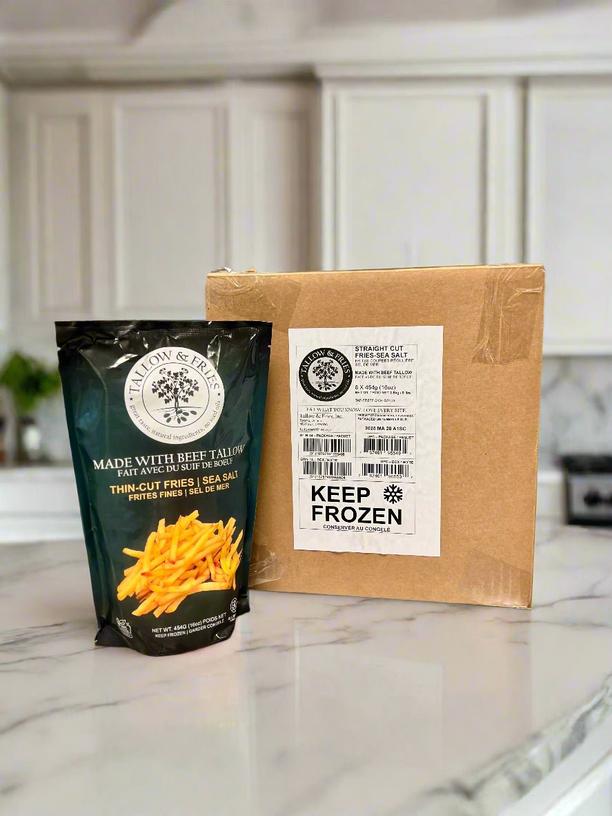 Thin Cut Fries with Sea Salt - TALLOW & FRIES