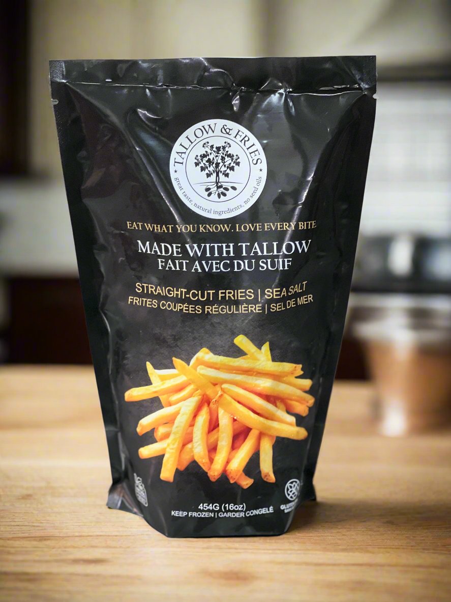 Tallow & Fries straight cut fries, front package